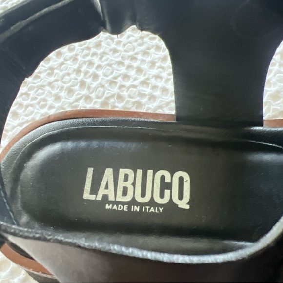 Labucq Black Chunky Platform Sandals - Picture 3 of 5